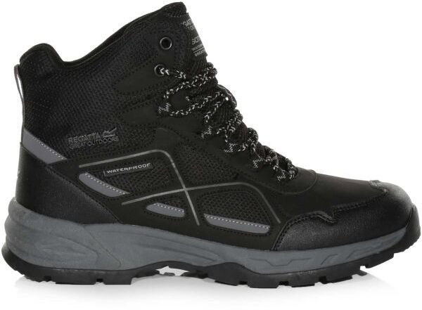 REGATTA OUTDOORS VENDEAVOUR Pánska treková obuv, čierna, veľkosť