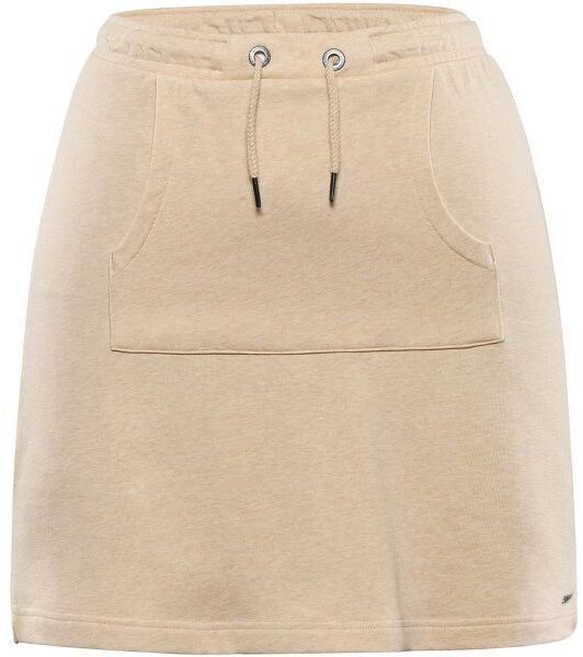 ALPINE PRO HOFRA Dámska letná sukňa v dĺžke nad kolená, béžová, veľkosť