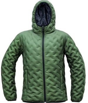 CERVA NEURUM Pánska páperová bunda, khaki, veľkosť 4XL