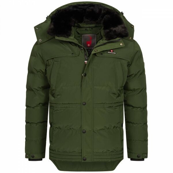 HOHENHORN ADAMELO Pánska zimná bunda, zelená, veľkosť