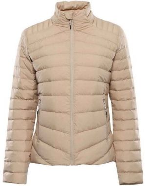 ALPINE PRO RETERA Dámska páperová bunda, béžová, veľkosť