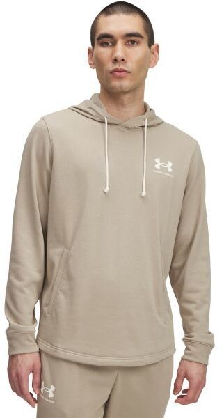 Under Armour RIVAL TERRY Pánska mikina, béžová, veľkosť M