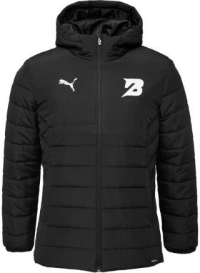 Puma TEAMADDITIONS HOODED PADDED JACKET Pánska bunda, čierna, veľkosť