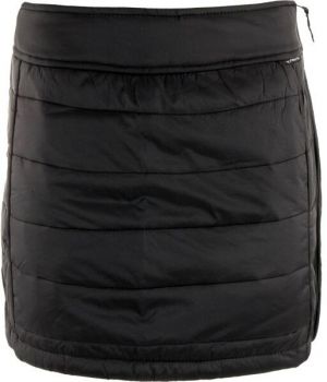 ALPINE PRO KIRTA Dámska zateplená zimná sukňa, čierna, veľkosť