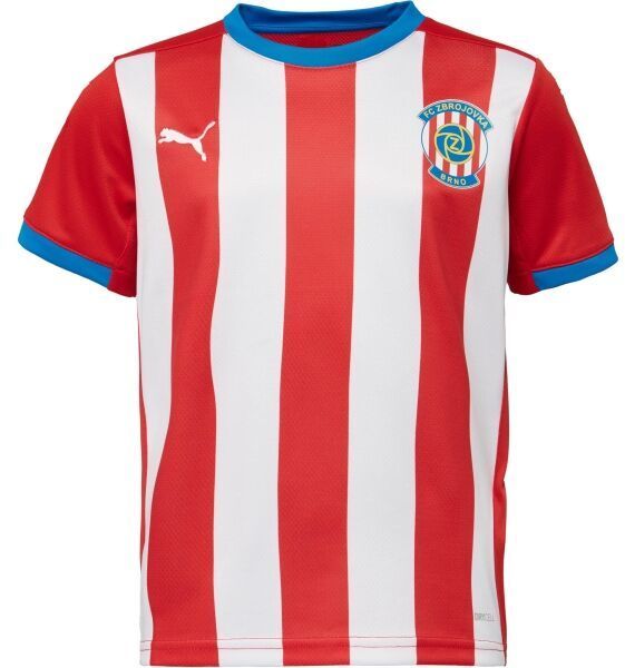 Puma FC ZBROJOVKA BRNO JR HOME JERSEY Detský futbalový dres, červená, veľkosť