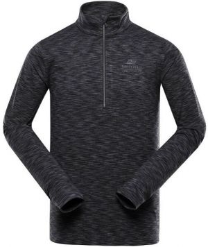 ALPINE PRO QAD Pánsky športový sveter, čierna, veľkosť