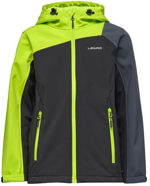 Lewro LYNGBY Chlapčenská softshellová bunda, svetlo zelená, veľkosť 164-170