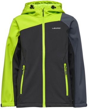 Lewro LYNGBY Chlapčenská softshellová bunda, svetlo zelená, veľkosť 164-170