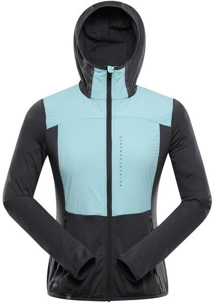 ALPINE PRO ZOLLA Dámska ultraľahká mikina, čierna, veľkosť