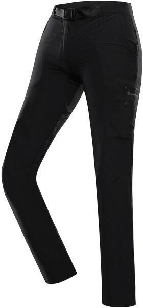 ALPINE PRO CORBA Dámske softshellové nohavice, čierna, veľkosť