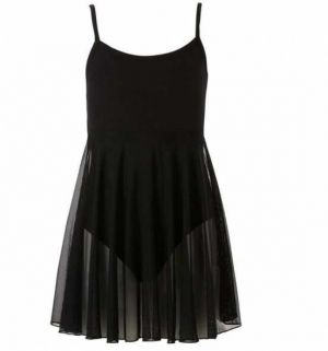 PAPILLON GIRLS LEOTARD WITH SKIRT Detský trikot na balet, čierna, veľkosť