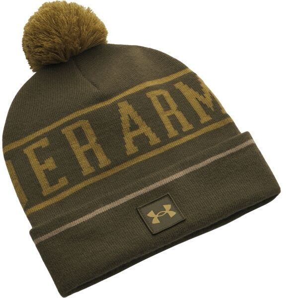 Under Armour HALFTIME POM Zimná čiapka, khaki, veľkosť