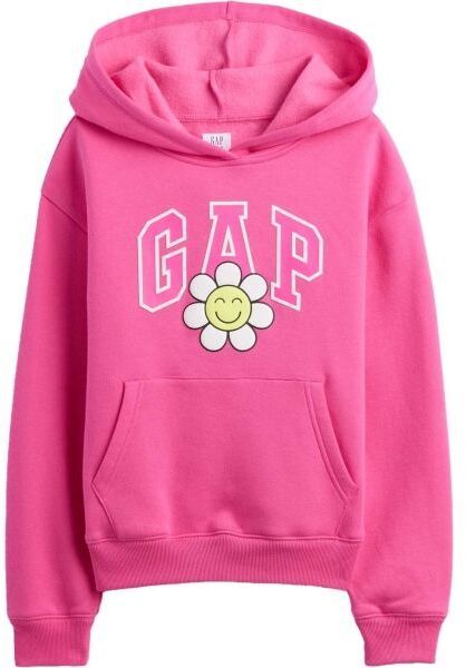 GAP V-FA LOGO HERITAGE PO Dievčenská mikina, ružová, veľkosť