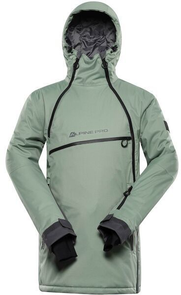 ALPINE PRO OMEQ Pánska lyžiarska bunda, zelená, veľkosť