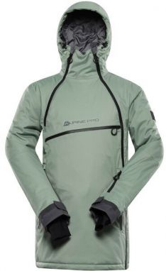 ALPINE PRO OMEQ Pánska lyžiarska bunda, zelená, veľkosť