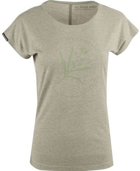 ALPINE PRO UDAWA Dámske bavlnené tričko, svetlo zelená, veľkosť