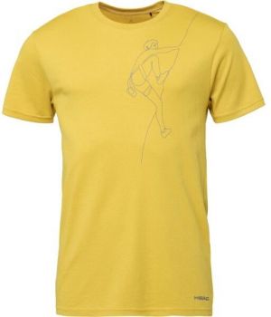Head SANTIS Pánske tričko, žltá, veľkosť XXL