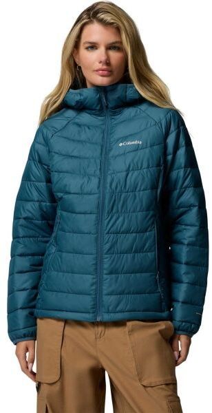 Columbia POWDER LITE HOODED JACKET Dámska bunda, modrá, veľkosť