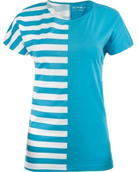 ALPINE PRO HOOTEDA Dámske bavlnené tričko, modrá, veľkosť