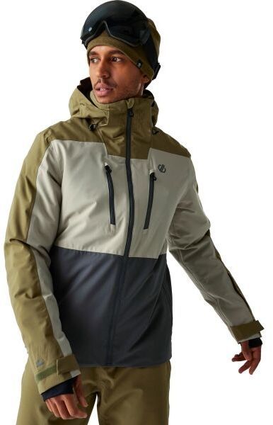 Dare2b BASEPLATE III Pánska lyžiarska bunda, khaki, veľkosť