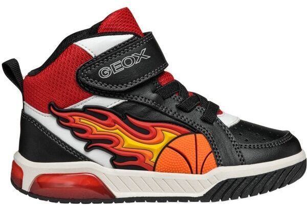 Geox J INEK Chlapčenská voľnočasová obuv, čierna, veľkosť