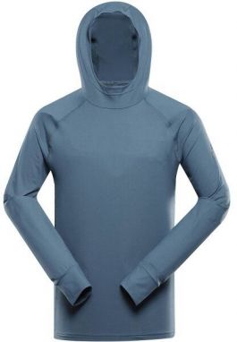 ALPINE PRO IZAR Pánska športová mikina, modrá, veľkosť