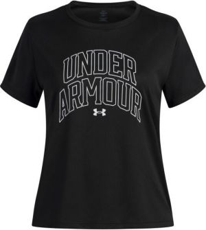 Under Armour TECH VARSITY GRAPHIC Dievčenské športové tričko, čierna, veľkosť XS
