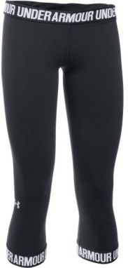 Under Armour FAVORITE CAPRI - HEM čierna XS - Dámske capri legíny