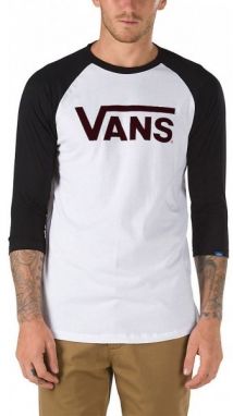 Vans CLASSIC RAGLAN Pánske tričko, biela, veľkosť