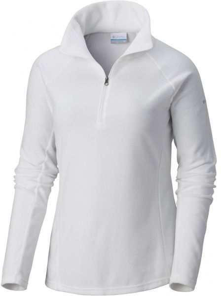 Columbia GLACIAL IV HALF ZIP Dámska outdoorová mikina, biela, veľkosť