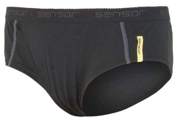 Sensor MERINO WOOL ACTIVE Dámske nohavičky, čierna, veľkosť