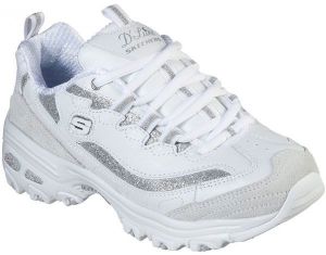 Skechers D'LITES GLIMMER EVE biela 39 - Dámske členkové tenisky
