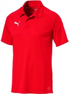 Puma LIGA SIDELINE POLO Pánske polotričko, červená, veľkosť