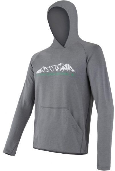 Sensor MERINO UPPER MOUNTAINS Pánska mikina, sivá, veľkosť XXL