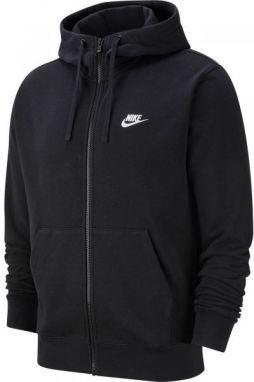 Nike NSW CLUB HOODIE FZ FT M Pánska mikina, čierna, veľkosť