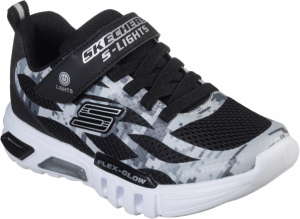 Skechers S LIGHTS: FLEX-GLOW čierna 31 - Chlapčenské blikajúce tenisky
