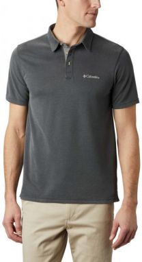Columbia NELSON POINT POLO Pánske polo tričko, tmavo sivá, veľkosť