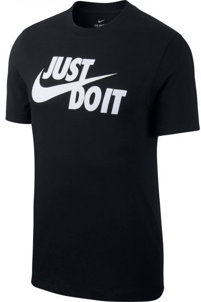 Nike NSW TEE JUST DO IT SWOOSH Pánske tričko, čierna, veľkosť