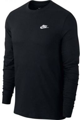 Nike NSW CLUB TEE - LS Pánske tričko, čierna, veľkosť