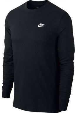 Nike NSW CLUB TEE - LS Pánske tričko, čierna, veľkosť XXL