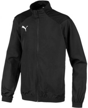 Puma LIGA SIDELINE JACKET JR Chlapčenská  športová bunda, čierna, veľkosť