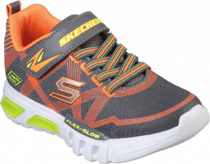 Skechers S-LIGHTS: FLEX-GLOW tmavo šedá 27 - Chlapčenské blikajúce tenisky