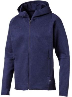 Puma FINAL CASUALS HOODED JACKET Pánska mikina, modrá, veľkosť