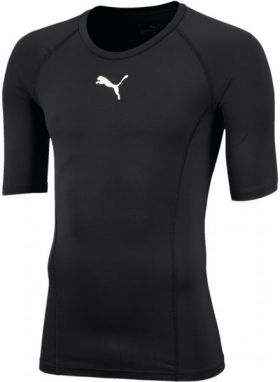 Puma LIGA BASELAYER TEE SS JR Chlapčenské funkčné tričko, čierna, veľkosť