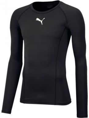 Puma LIGA BASELAYER TEE LS Pánske funkčné tričko, čierna, veľkosť