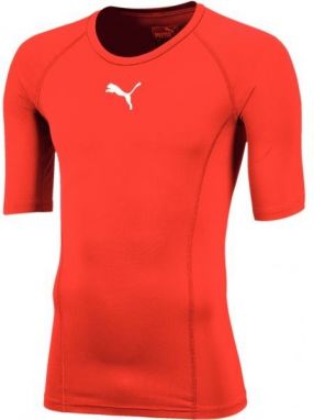 Puma LIGA BASELAYER TEE SS Pánske funkčné tričko, červená, veľkosť