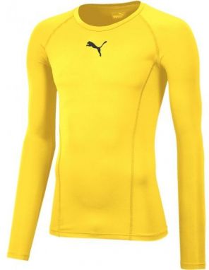 Puma LIGA BASELAYER TEE LS Pánske funkčné tričko, žltá, veľkosť