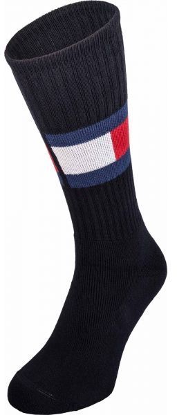 Tommy Hilfiger JEANS FLAG 1P Pánske ponožky, čierna, veľkosť