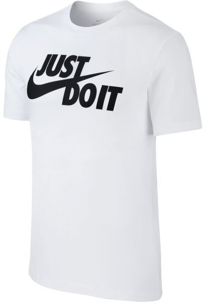 Nike NSW TEE JUST DO IT SWOOSH Pánske tričko, biela, veľkosť