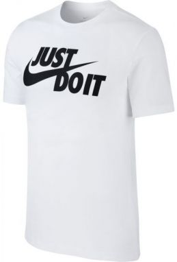 Nike NSW TEE JUST DO IT SWOOSH Pánske tričko, biela, veľkosť